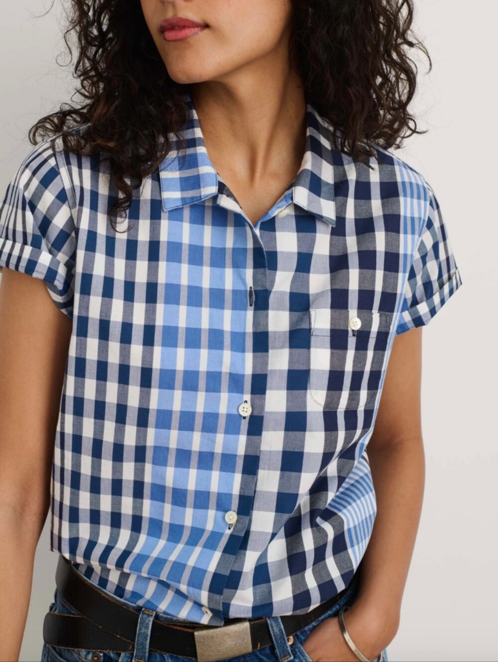 Alex Mill Maddie Camp Shirt Plaid Multi